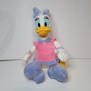 Disney Store Plush Daisy Duck 18" Pink Purple Stuffed Animal